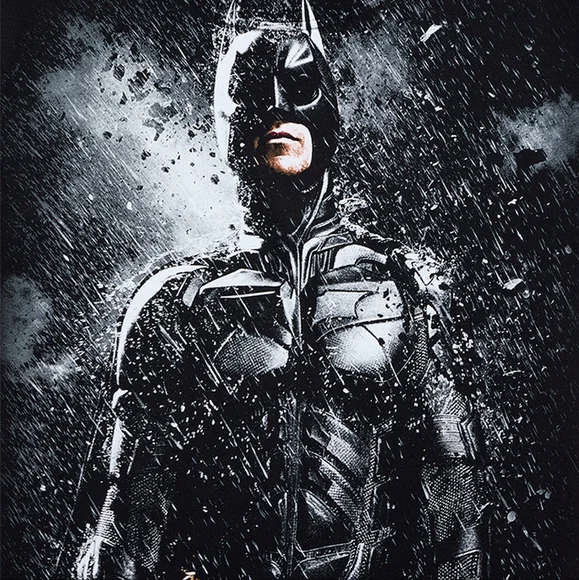 Batman Dark Knight Rises T-Shirt. Medium & Large, Black. - Picture 2 of 5